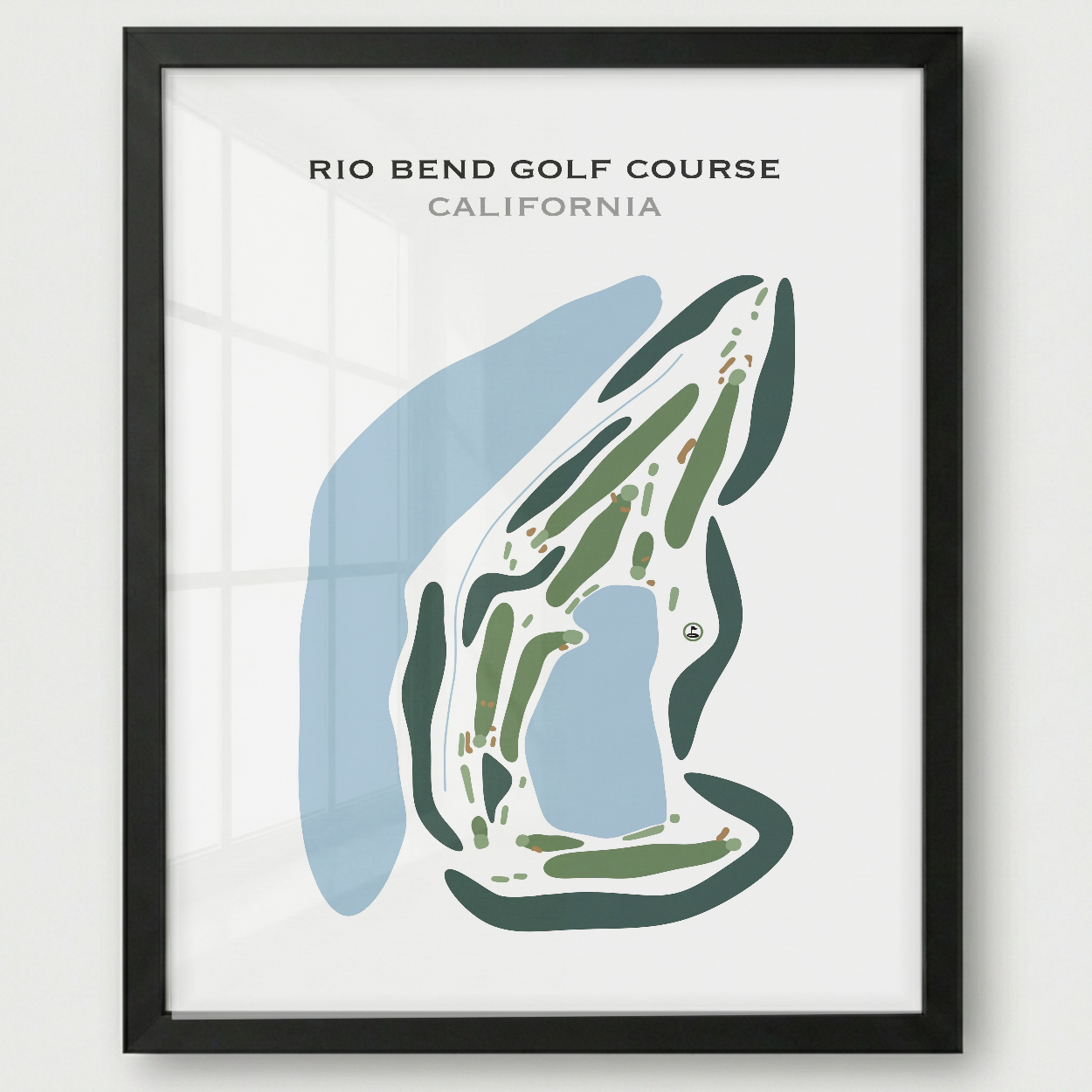 Rio Bend Golf Course, California - Printed Golf Courses