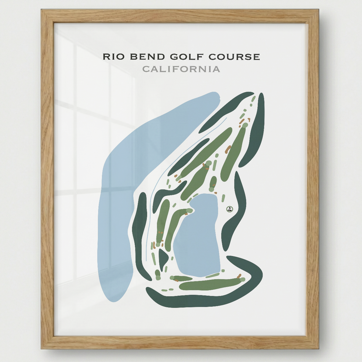 Rio Bend Golf Course, California - Printed Golf Courses