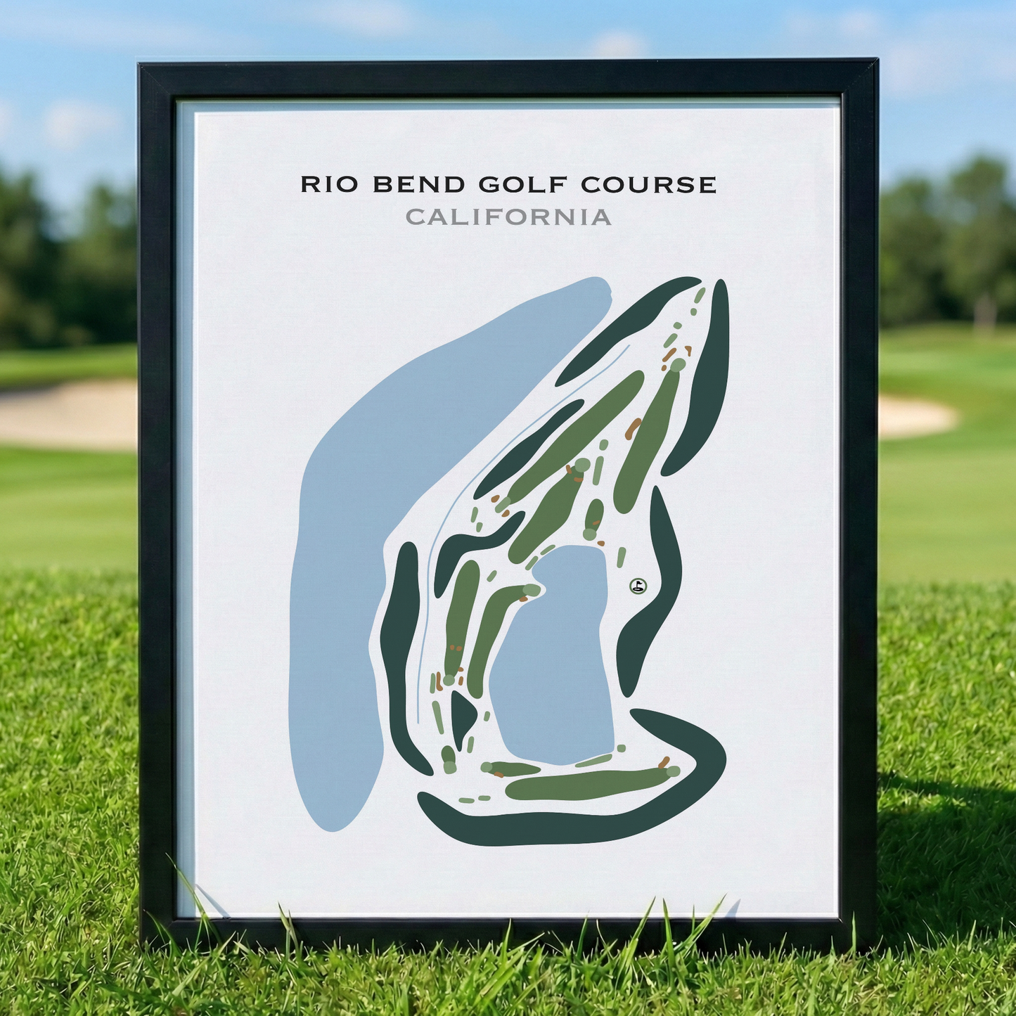 Rio Bend Golf Course, California - Printed Golf Courses