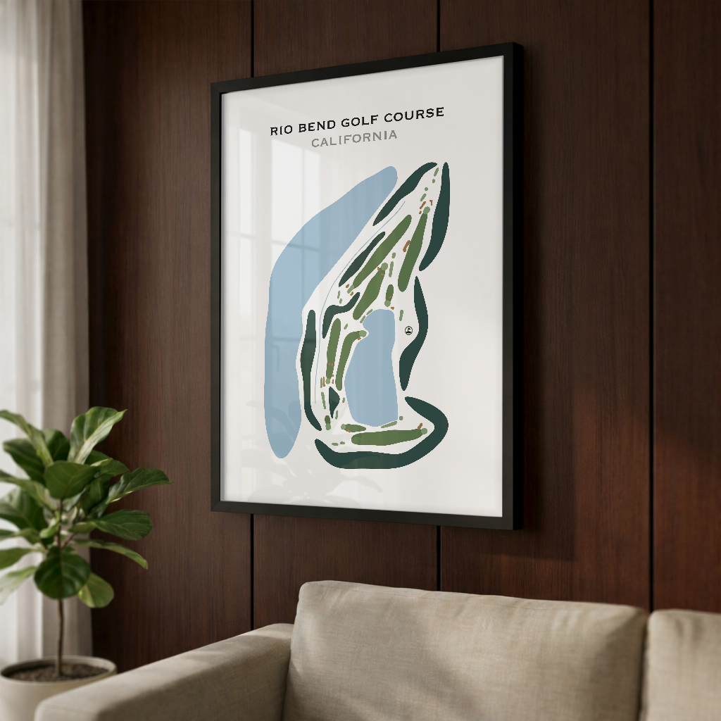 Rio Bend Golf Course, California - Printed Golf Courses