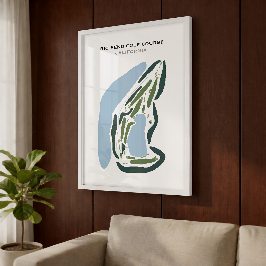 Rio Bend Golf Course, California - Printed Golf Courses