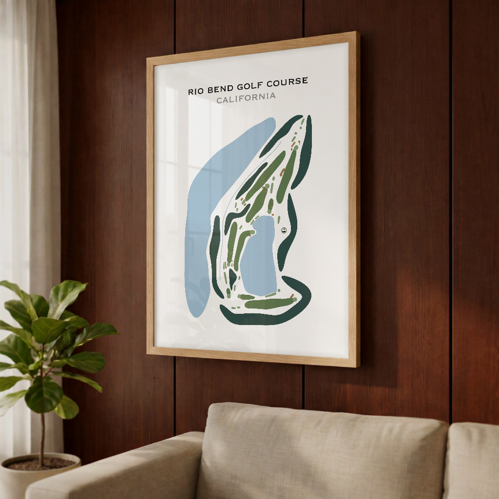 Rio Bend Golf Course, California - Printed Golf Courses