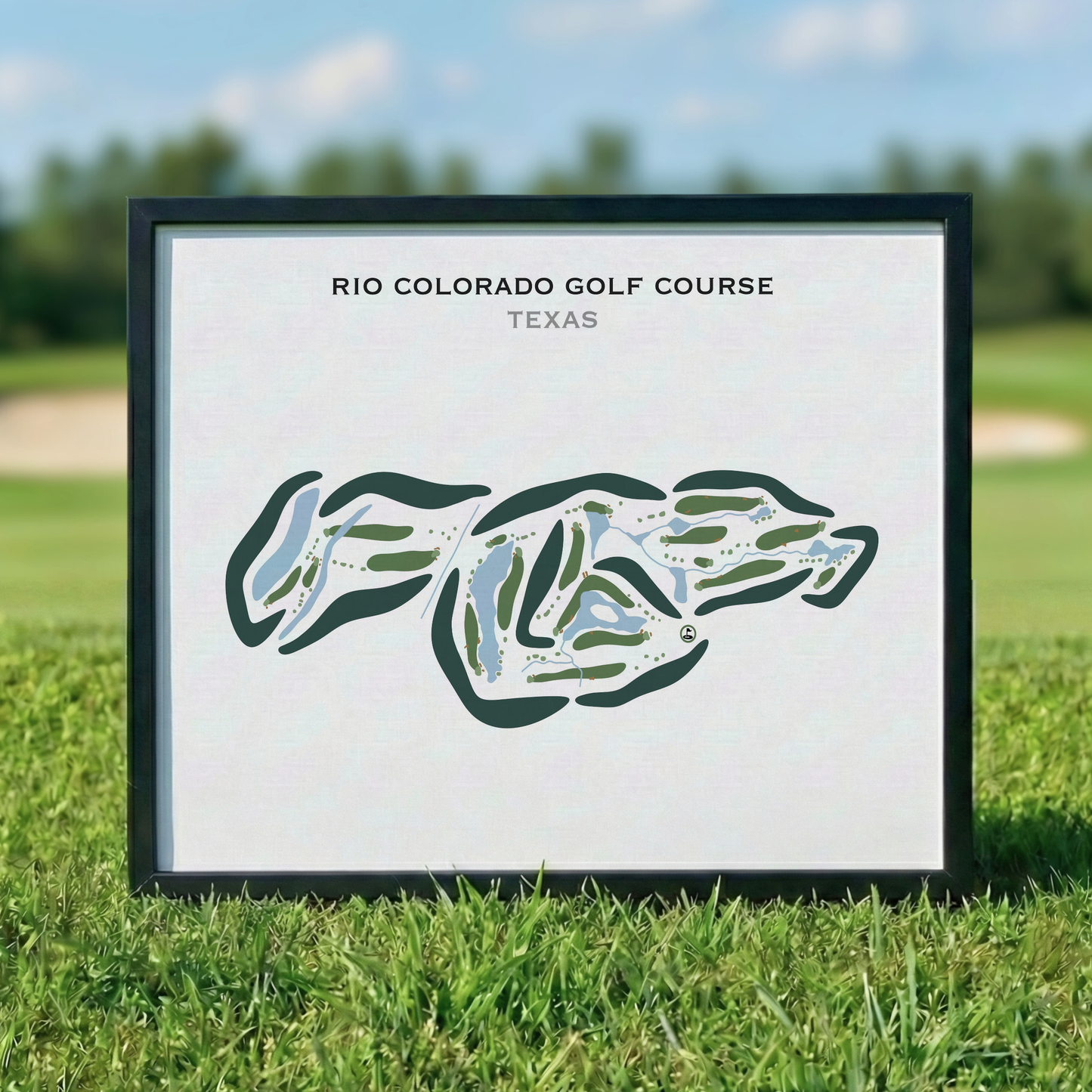 Rio Colorado Golf Course, Texas - Printed Golf Courses