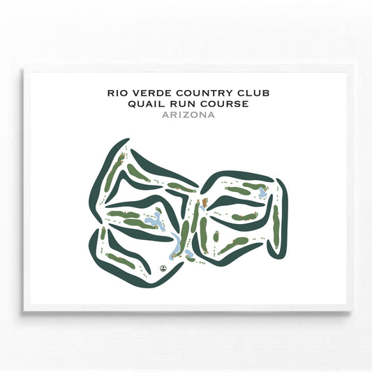 Rio Verde Country Club - Quail Run Course, Arizona - Printed Golf Courses
