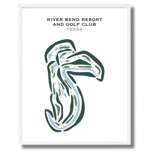 River Bend Resort & Golf Club, Texas - Printed Golf Courses