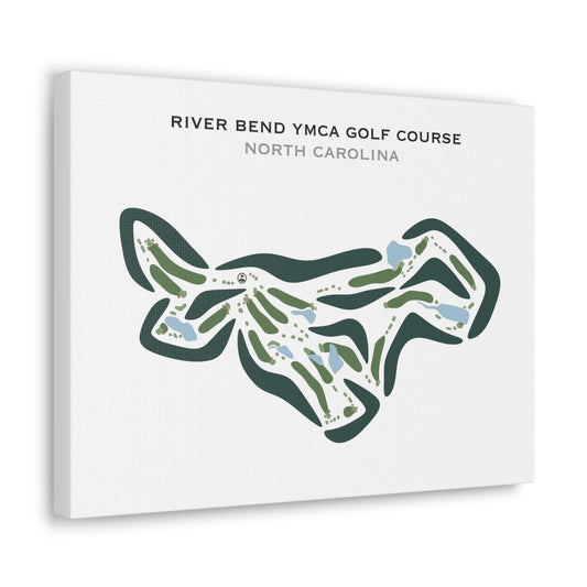 River Bend YMCA Golf Course, North Carolina - Printed Golf Courses