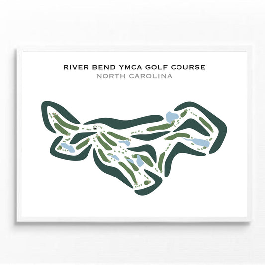 River Bend YMCA Golf Course, North Carolina - Printed Golf Courses