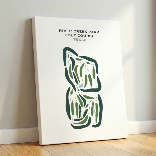 River Creek Park Golf Course, Texas - Printed Golf Courses