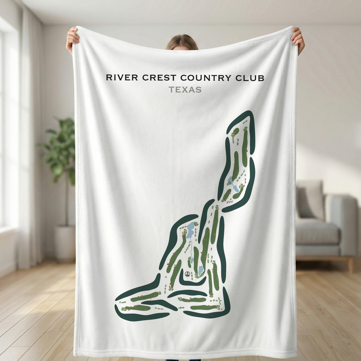 River Crest Country Club, Texas - Printed Golf Courses