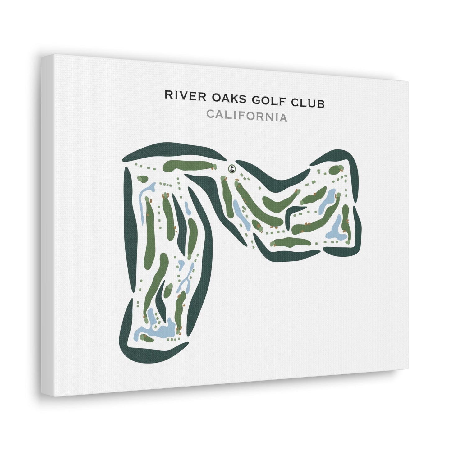 River Oaks Golf Club, California - Printed Golf Courses