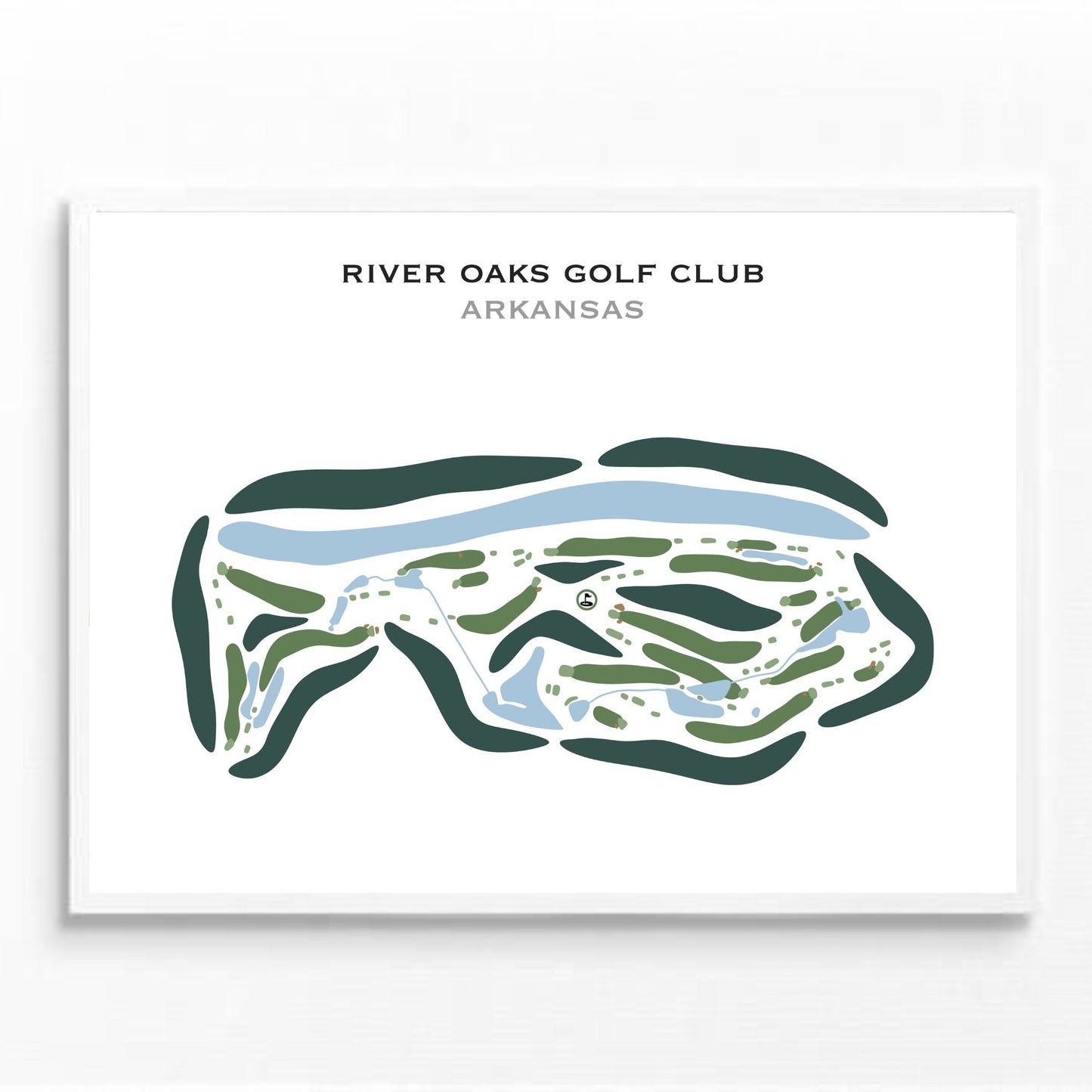 River Oaks Golf Club, Arkansas - Printed Golf Courses