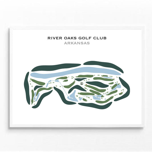 River Oaks Golf Club, Arkansas - Printed Golf Courses