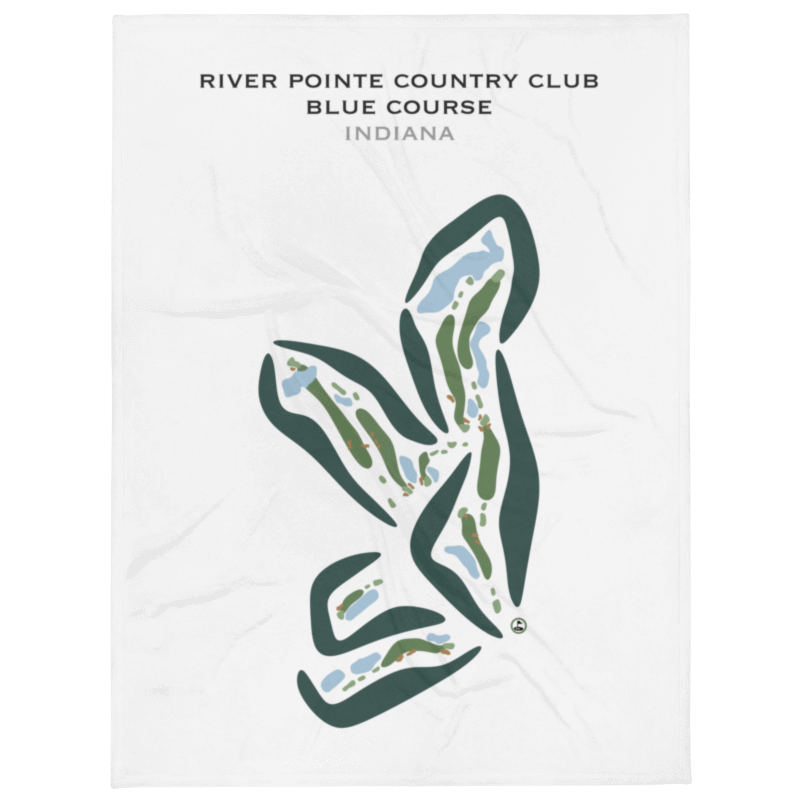 River Pointe Country Club, Blue Course, Indiana - Printed Golf Courses