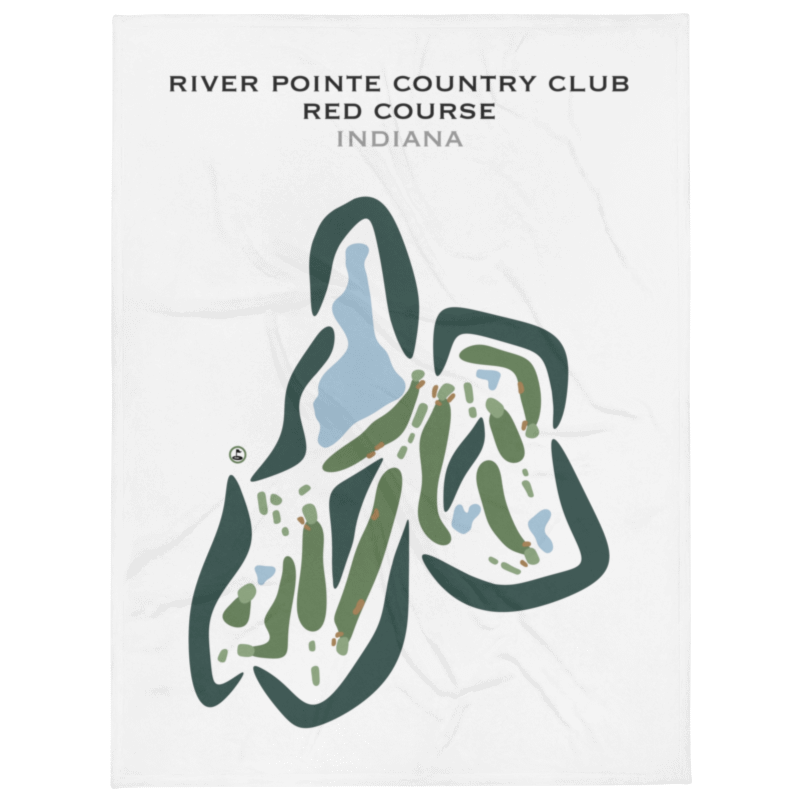 River Pointe Country Club, Red Course, Indiana - Printed Golf Courses