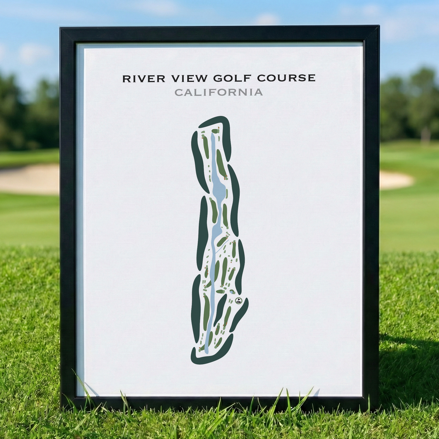 River View Golf Course, California - Printed Golf Courses