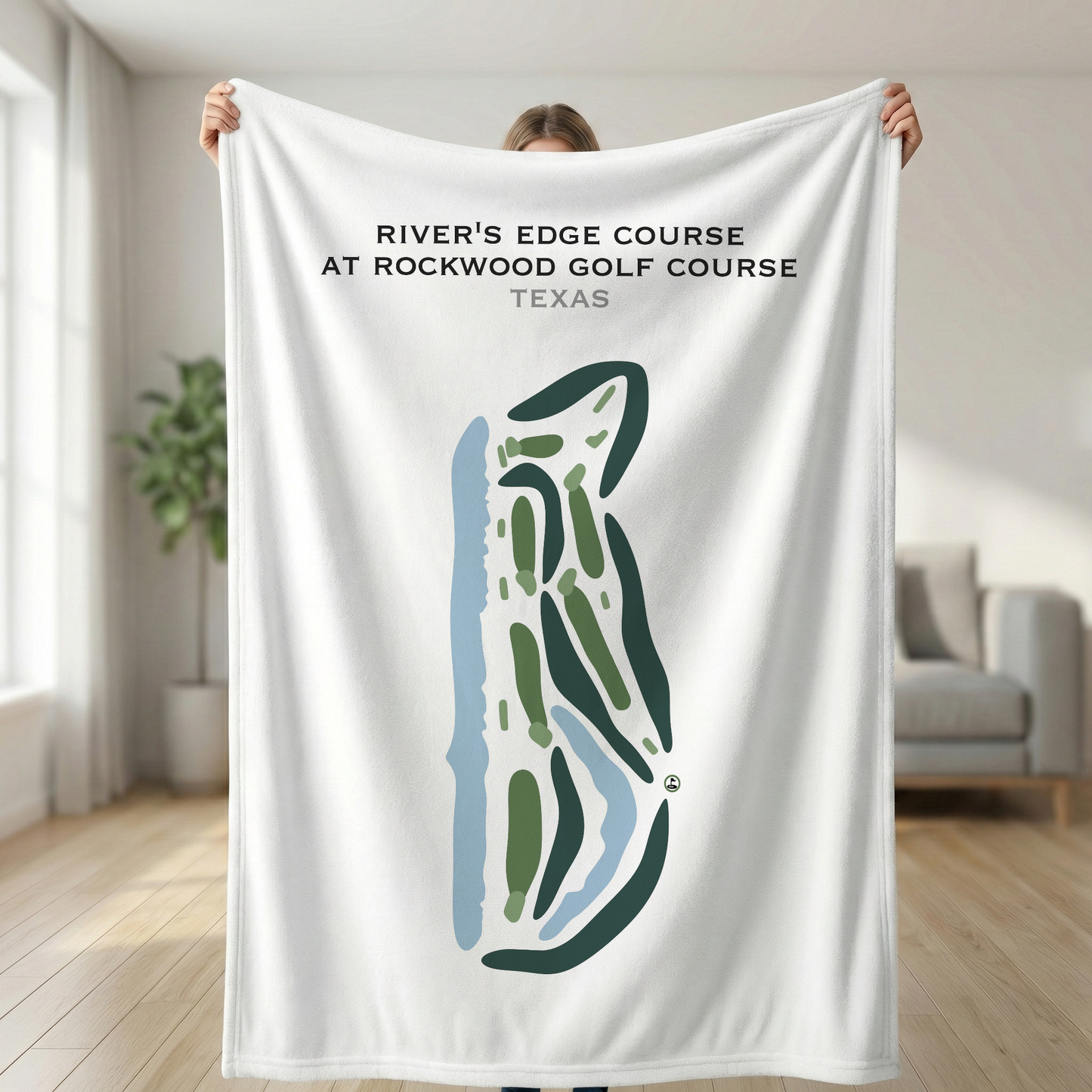 River's Edge at Rockwood Golf Course, Texas - Printed Golf Courses