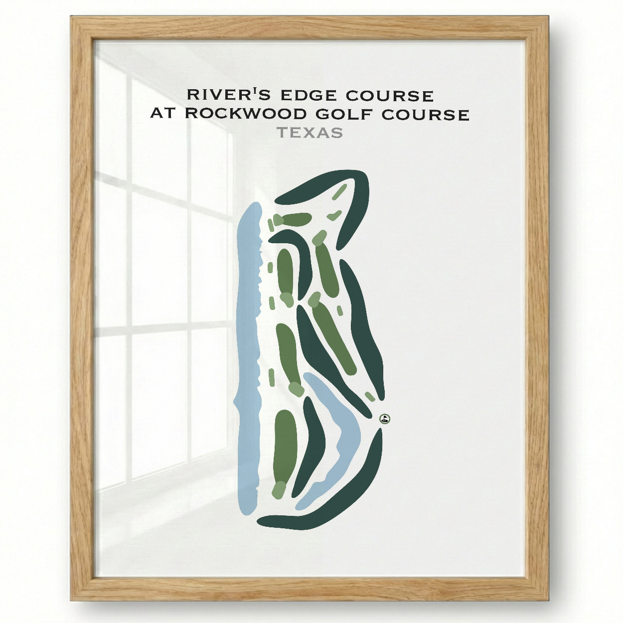 River's Edge at Rockwood Golf Course, Texas - Printed Golf Courses