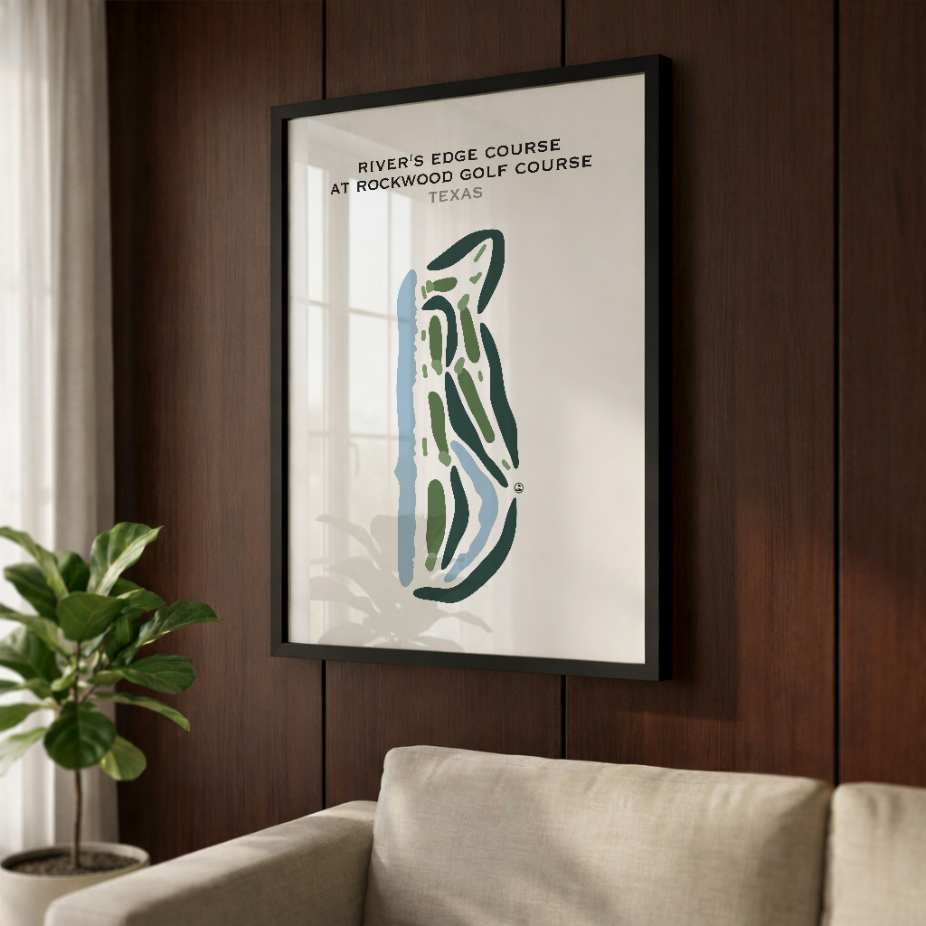 River's Edge at Rockwood Golf Course, Texas - Printed Golf Courses