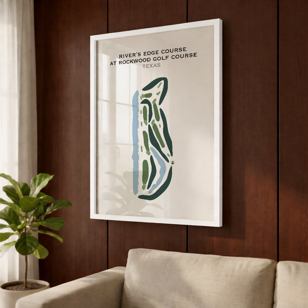 River's Edge at Rockwood Golf Course, Texas - Printed Golf Courses