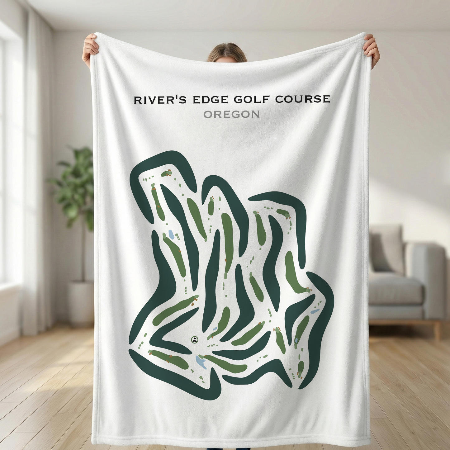 River's Edge Golf Course, Oregon - Printed Golf Courses
