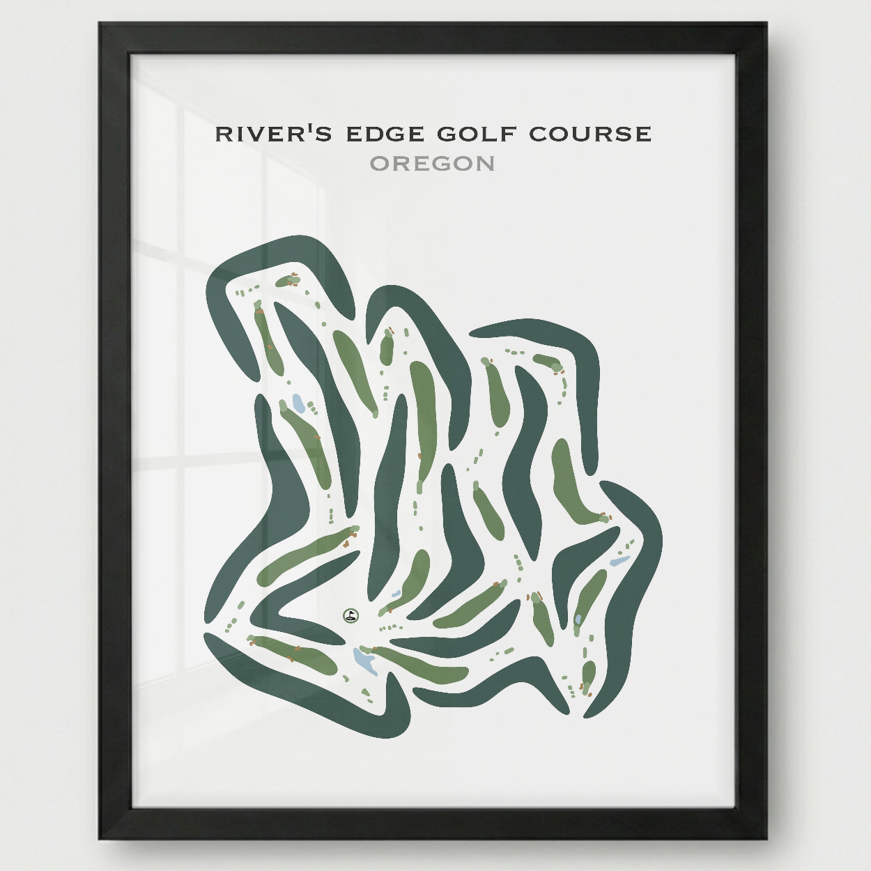 River's Edge Golf Course, Oregon - Printed Golf Courses