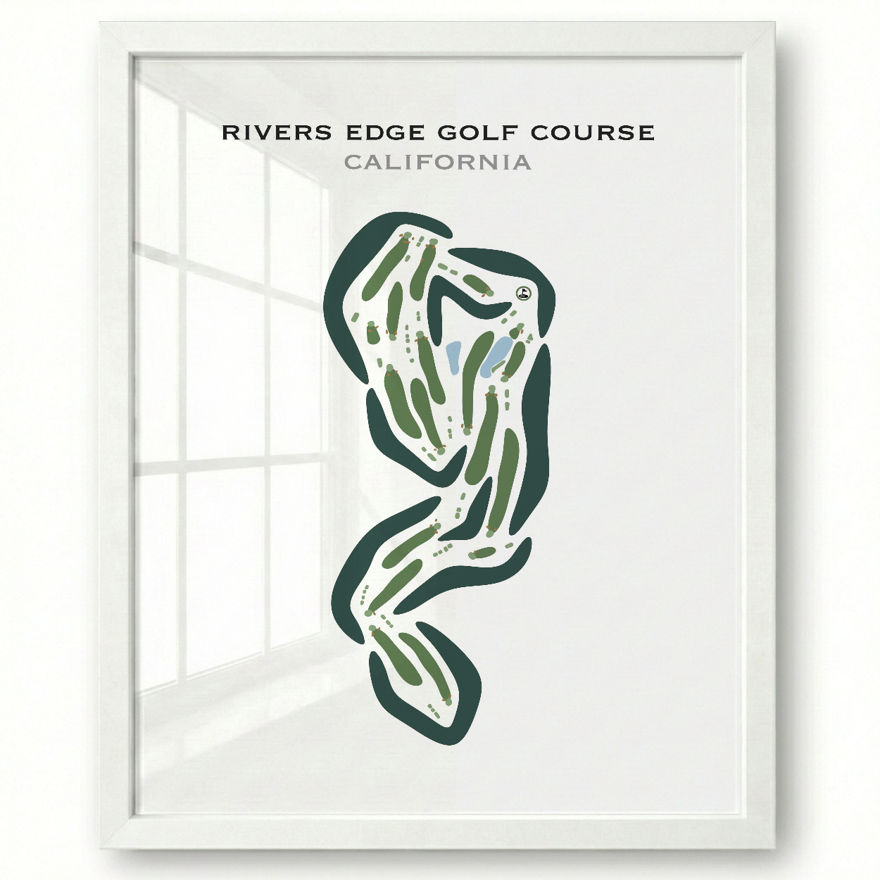 Rivers Edge Golf Course, California - Printed Golf Courses