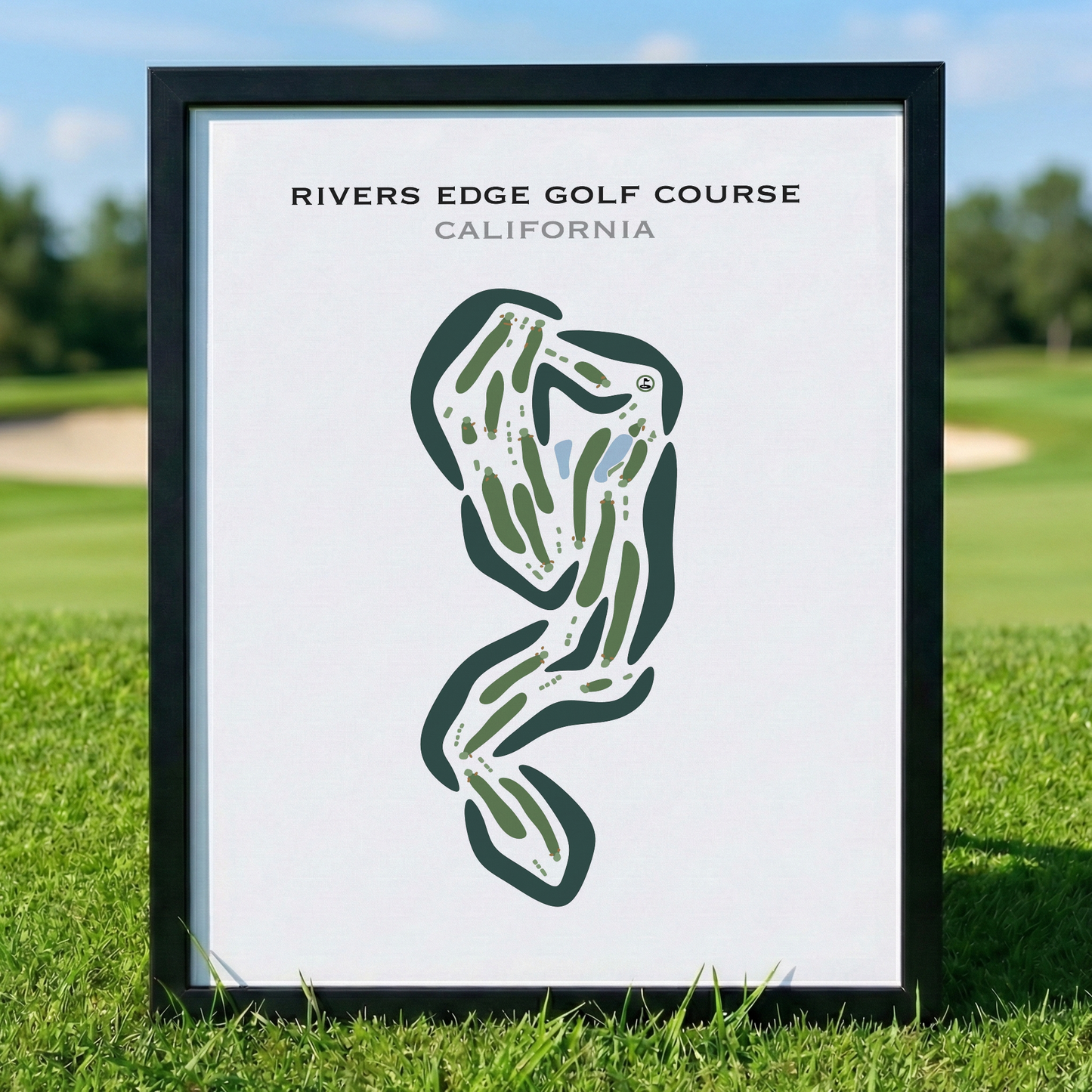 Rivers Edge Golf Course, California - Printed Golf Courses