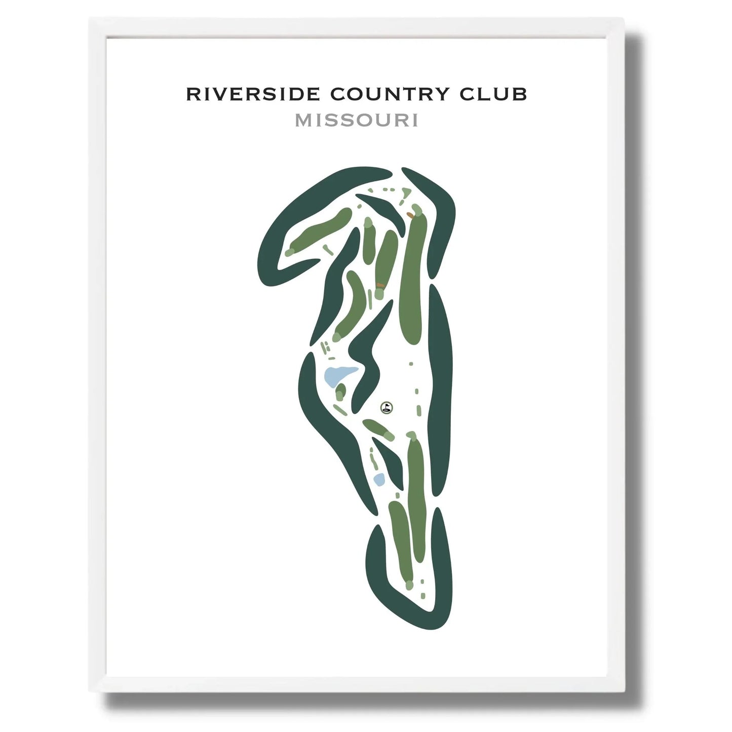 Riverside Country Club, Missouri - Printed Golf Courses