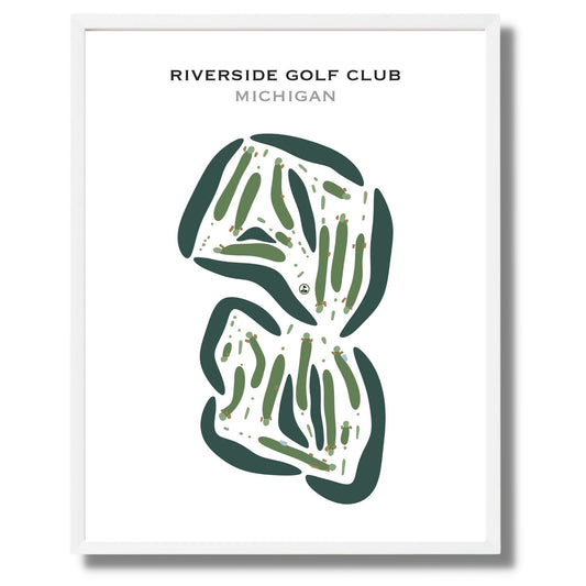 Riverside Golf Club, Michigan - Printed Golf Courses
