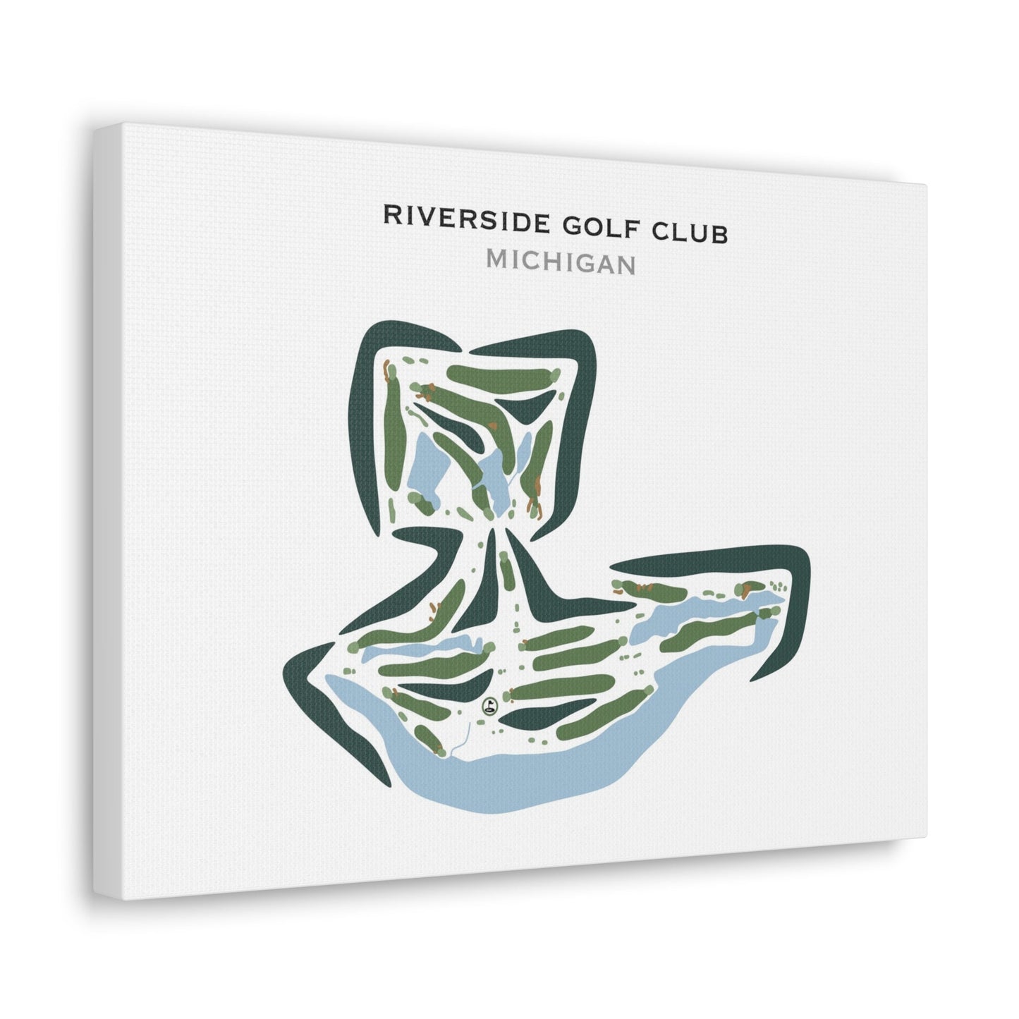 Riverside Golf Club, Michigan - Printed Golf Courses