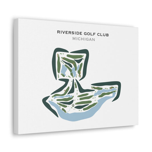 Riverside Golf Club, Michigan - Printed Golf Courses