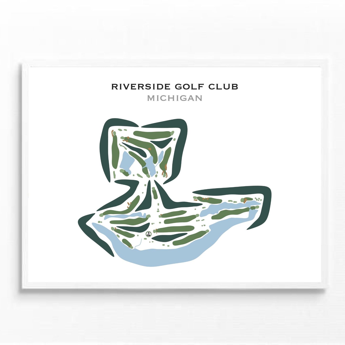 Riverside Golf Club, Michigan - Printed Golf Courses