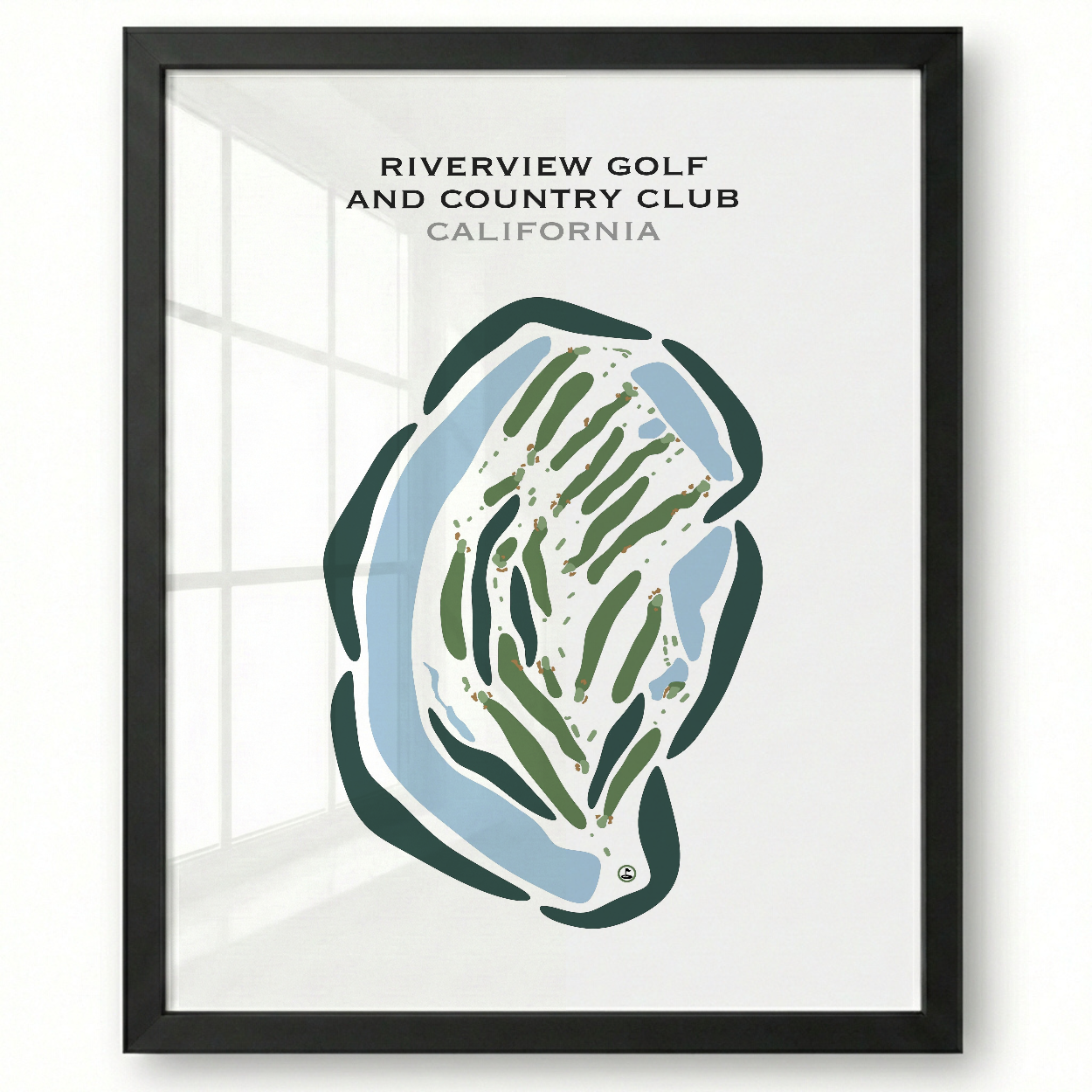 Riverview Golf & Country Club, California - Printed Golf Courses