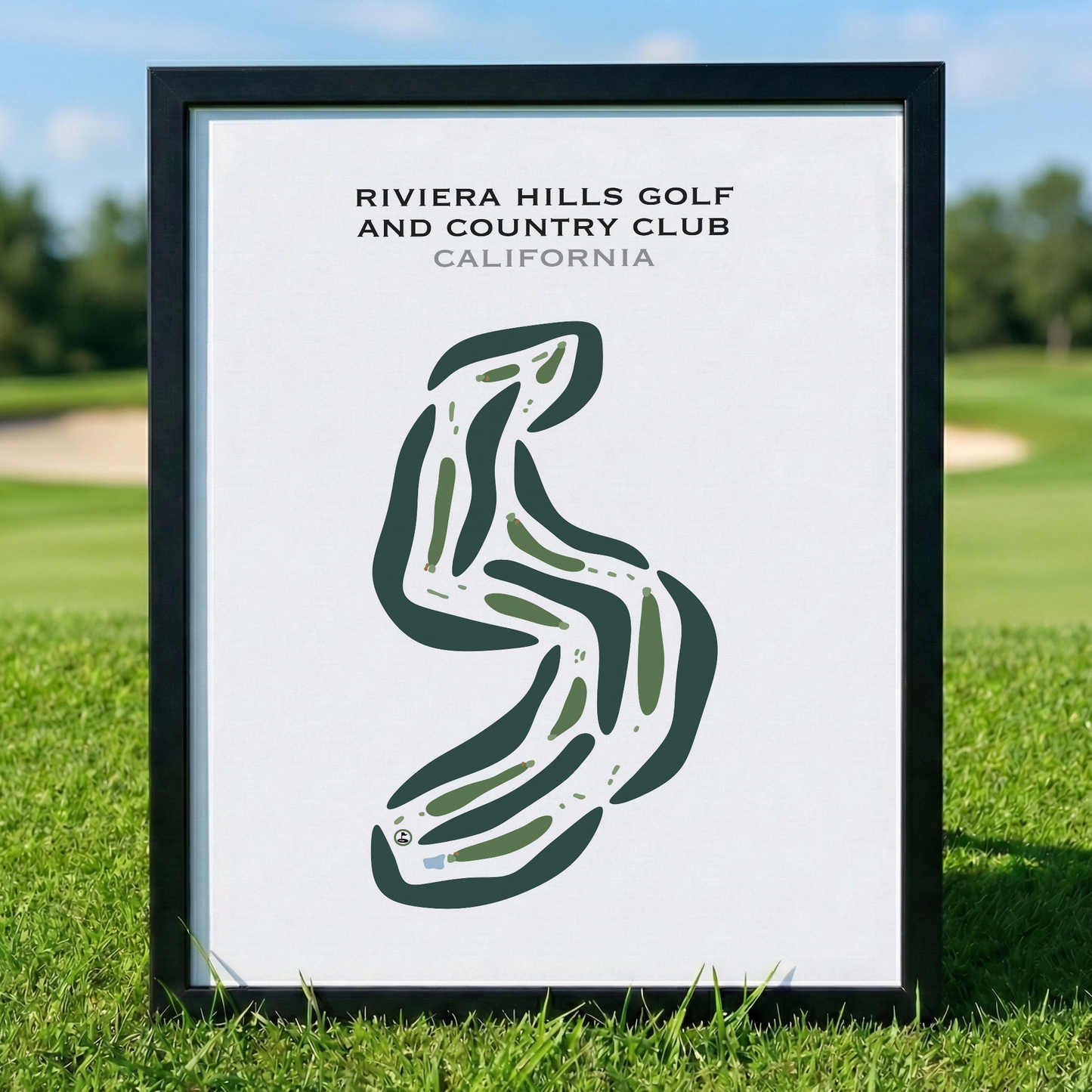 Riviera Hills Golf and Country Club, California - Printed Golf Courses