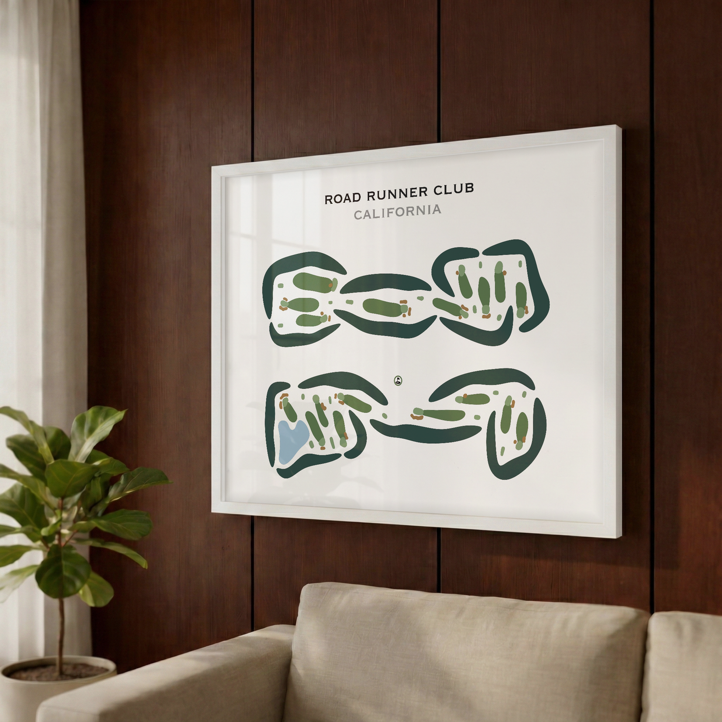 Road Runner Club, California - Printed Golf Courses