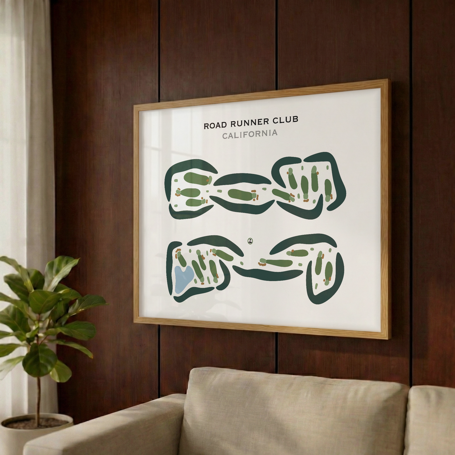 Road Runner Club, California - Printed Golf Courses