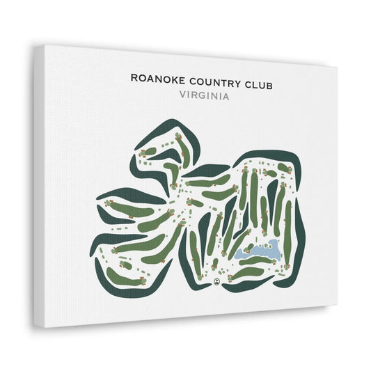 Roanoke Country Club, Virginia - Printed Golf Courses