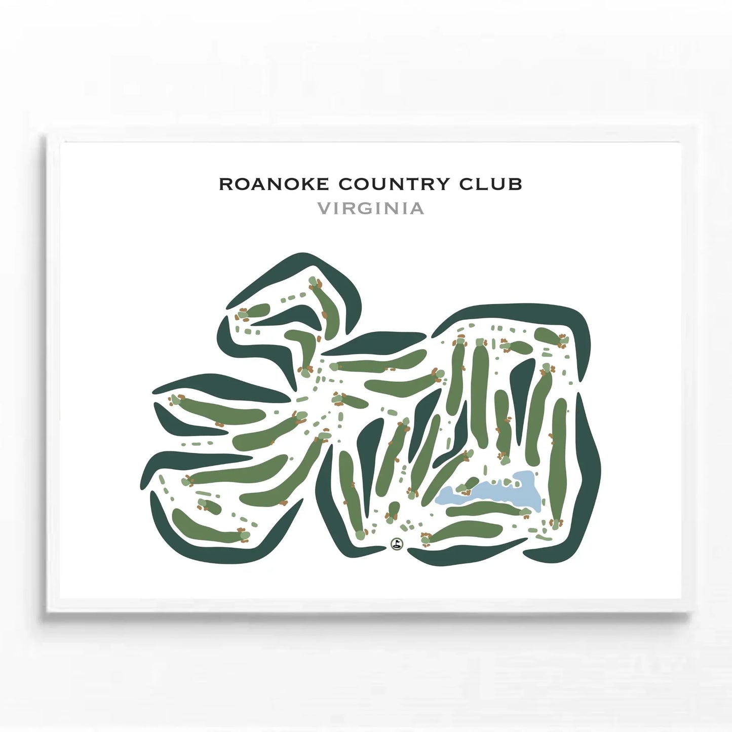 Roanoke Country Club, Virginia - Printed Golf Courses