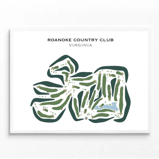Roanoke Country Club, Virginia - Printed Golf Courses