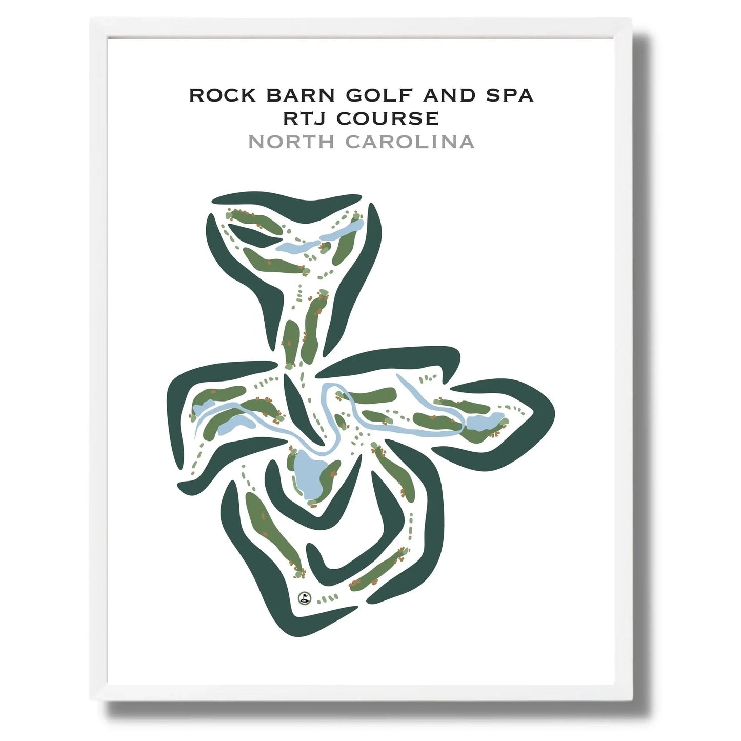 Rock Barn Country Club & Spa, North Carolina - Printed Golf Courses