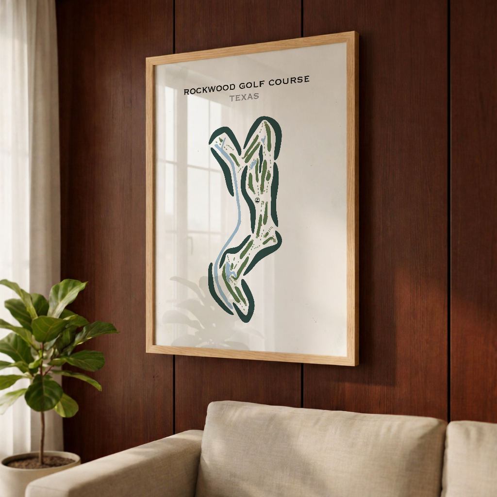 Rockwood Golf Course, Texas - Printed Golf Courses