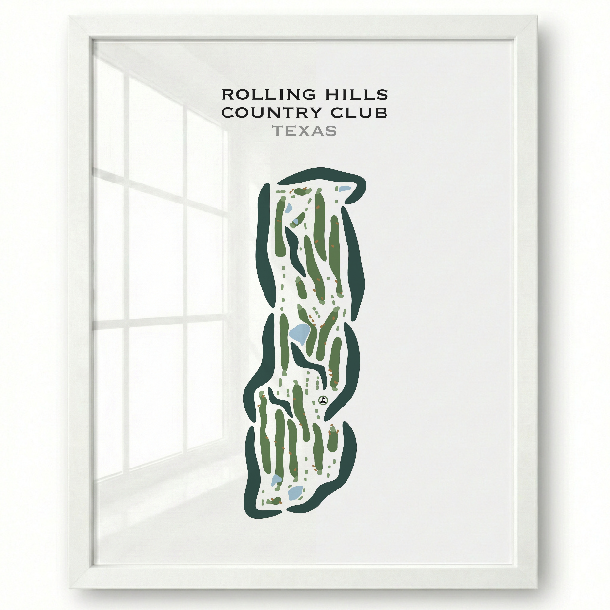 Rolling Hills Country Club, Texas - Printed Golf Courses