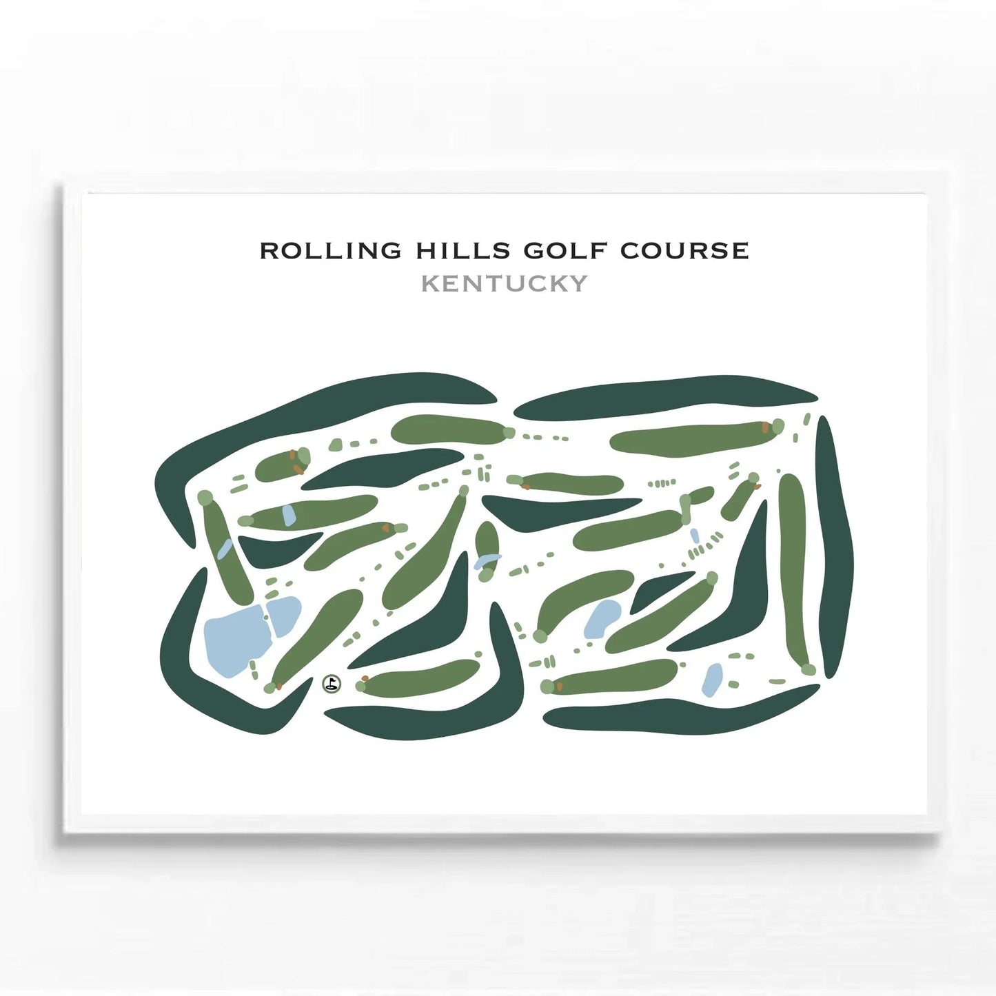 Rolling Hills Golf Course, Kentucky - Printed Golf Courses