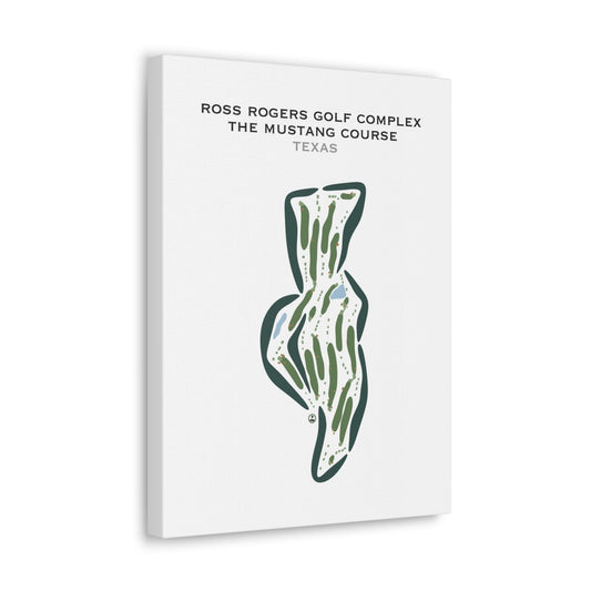 Ross Rogers Golf Complex - The Mustang Course, Texas - Printed Golf Courses