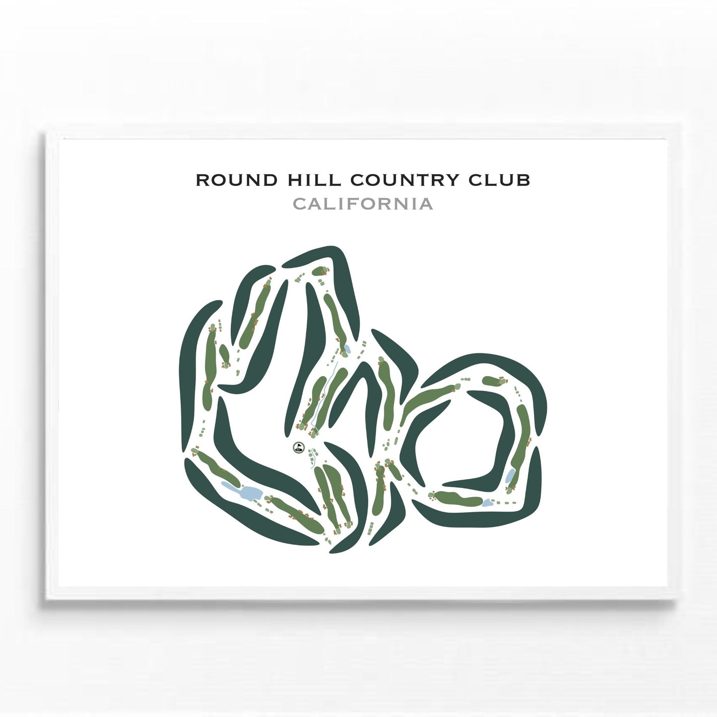 Round Hill Country Club, California - Printed Golf Courses
