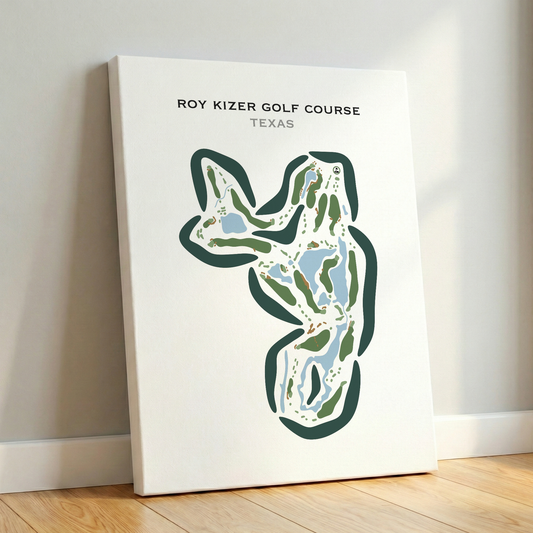 Roy Kizer Golf Course, Texas - Printed Golf Courses