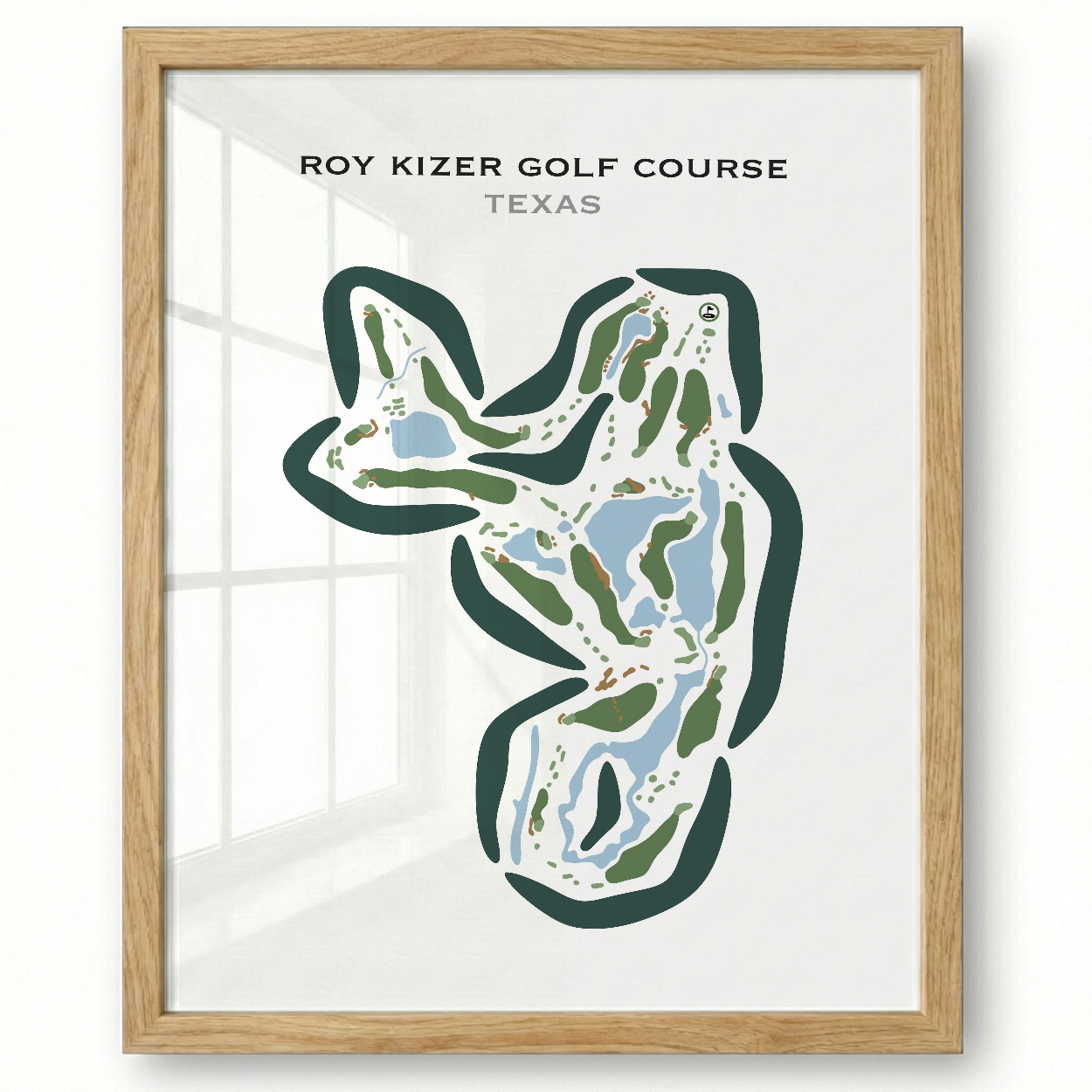 Roy Kizer Golf Course, Texas - Printed Golf Courses