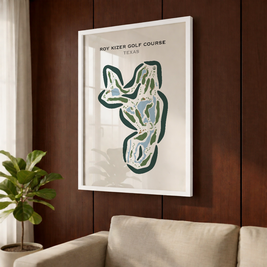 Roy Kizer Golf Course, Texas - Printed Golf Courses