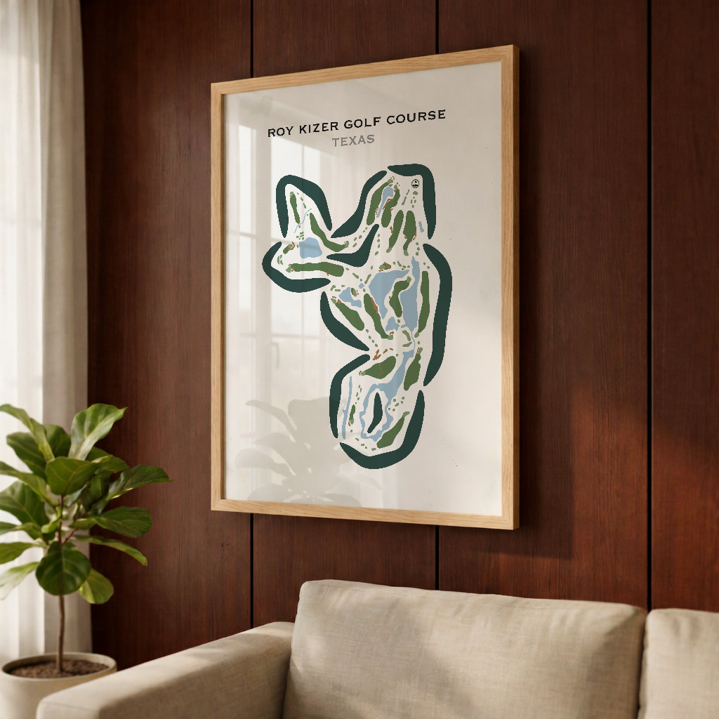 Roy Kizer Golf Course, Texas - Printed Golf Courses