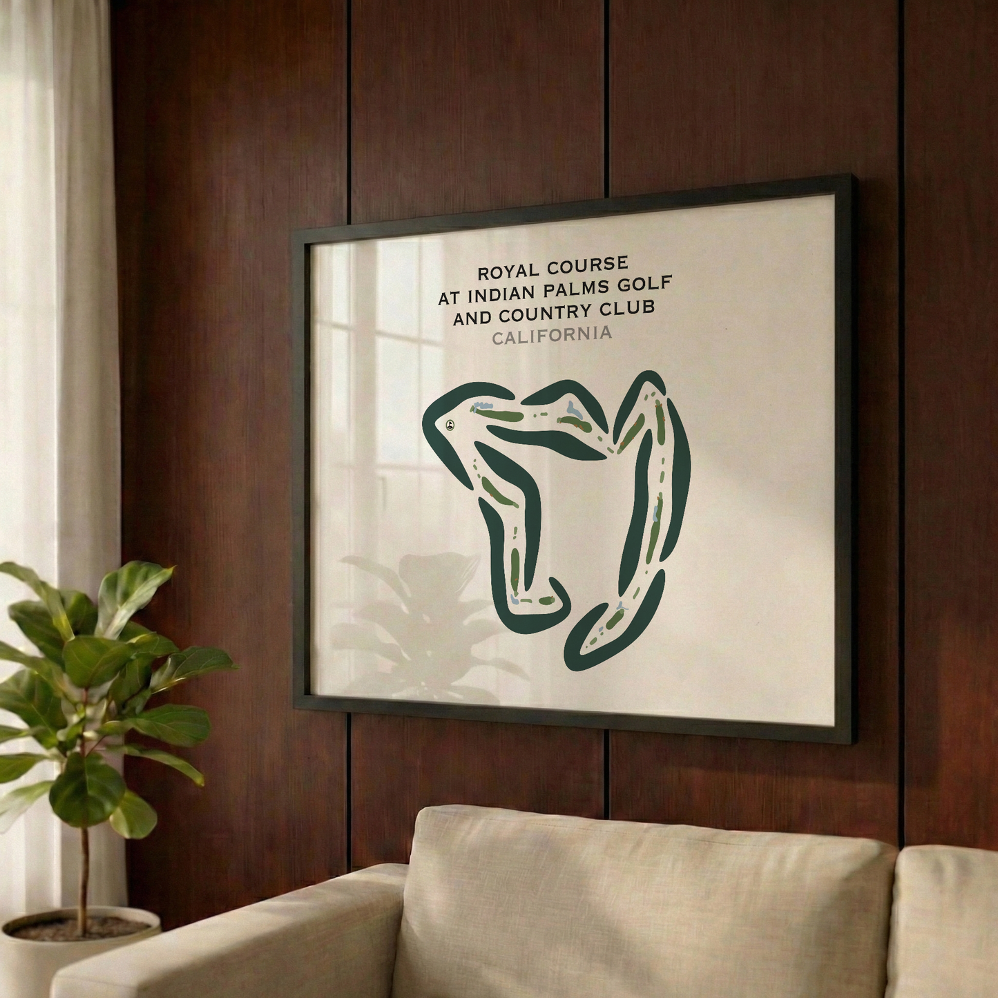 Royal Course at Indian Palms Golf & Country Club, California - Printed Golf Courses